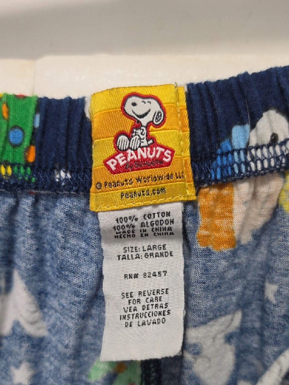 Peanuts Navy Blue Snoopy & Holiday Print Pajama Pants - Picture 2 of 3